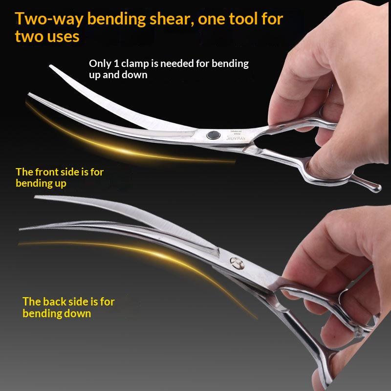 1 шт. Профессиональные изогнут – обзор и цена Grooming Scissors
