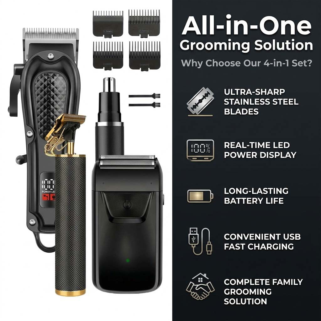 Набор для ухода за волосами 4  – обзор и цена Electric Shaver Rotary