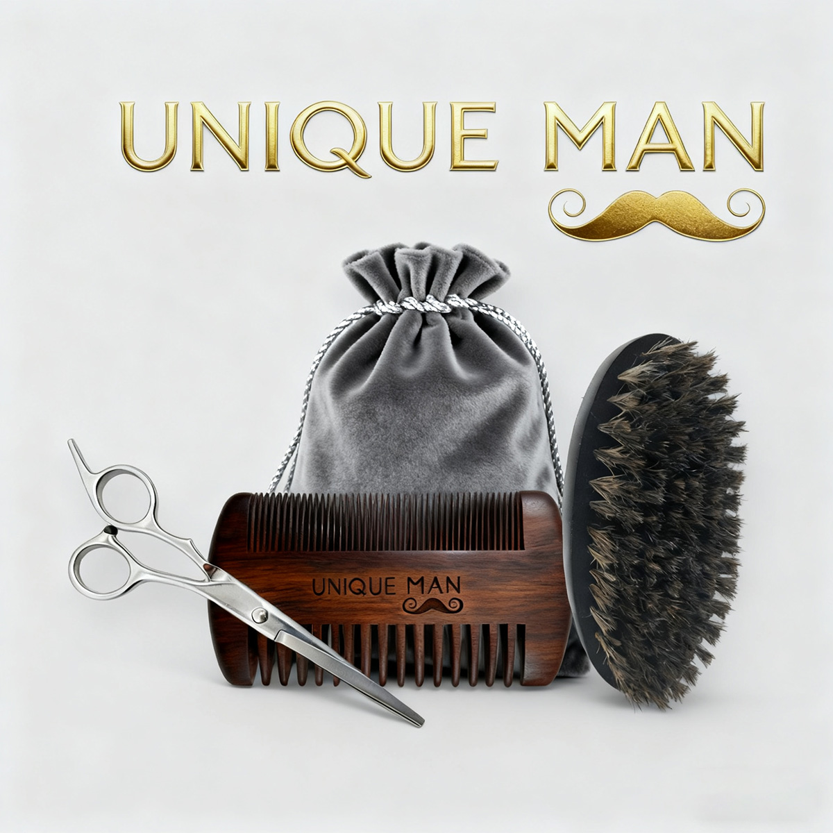 Мужской набор для бороды UNIQU – обзор и цена Grooming Kit