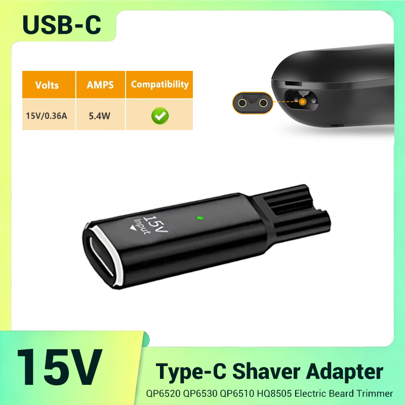 15В USB-C безопасный стабильны – обзор и цена Electric Shaver Rotary